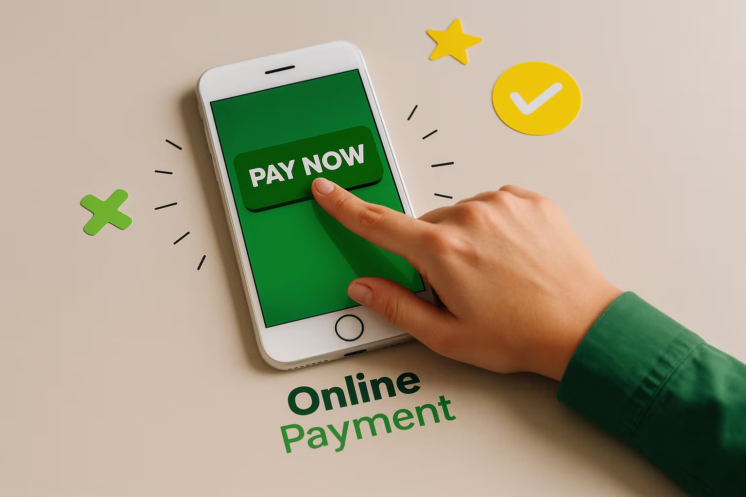 Illustration of mobile tap to pay with Apple Pay, Google Pay, and PayTo